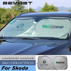 BEMOST автомобильный солнцезащитный козырек для лобового стекла для Skoda Octavia Yeti Fabia Superb Rapid Roomster - изображение