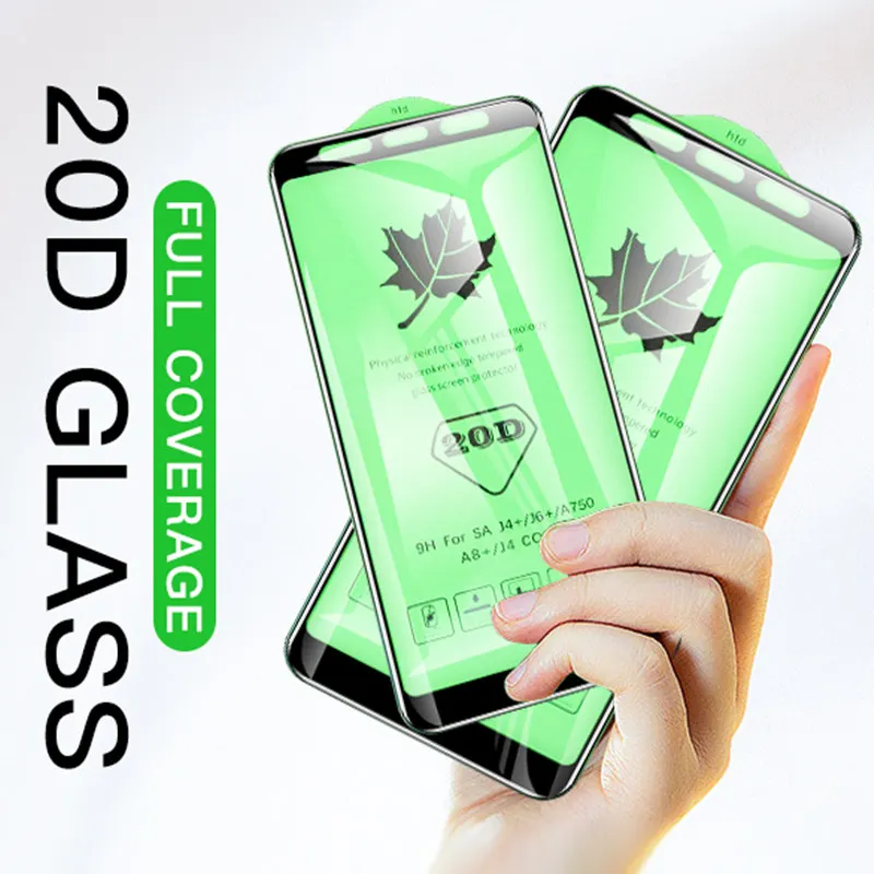 20D закаленное стекло для Samsung Galaxy A20 A30 A40 A50 A750 A70 A8 A8S Plus A9 2019 Защитная пленка экрана