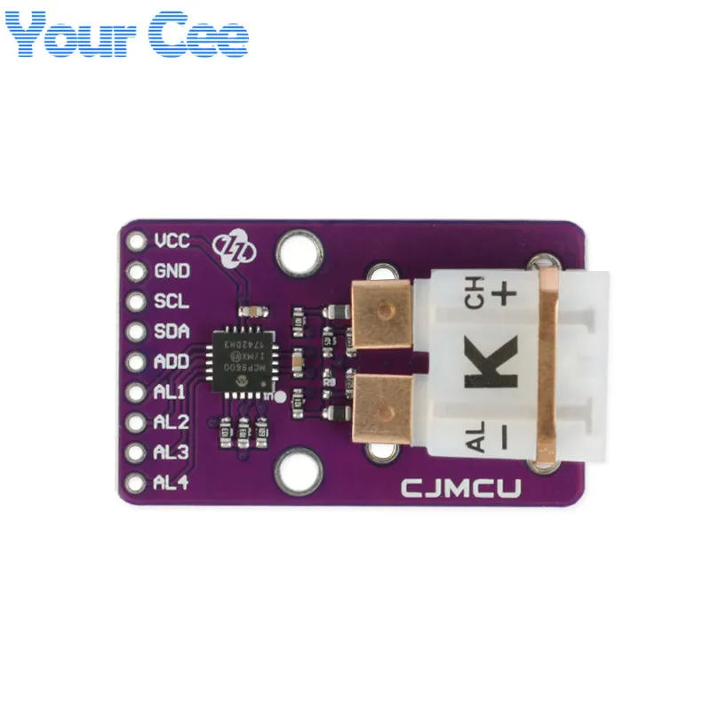 CJMCU-96 MCP9600 Тип K модуль преобразователя термопары дифференциальный вход поддерживает восемь Тип s igc интерфейсный модуль