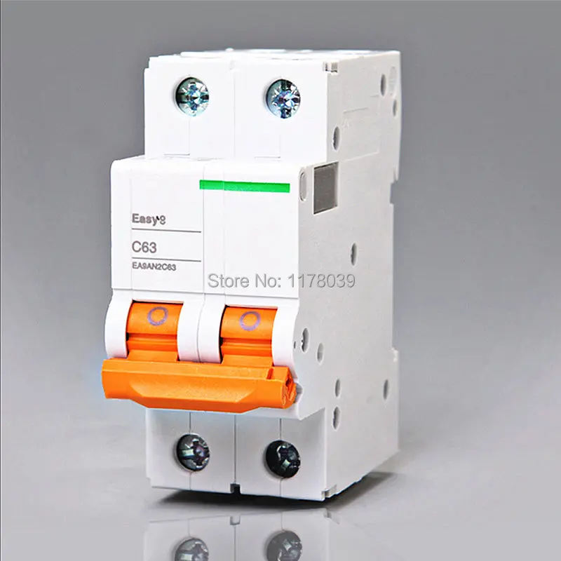

2P 63A Air switch circuit breaker,Vacuum circuit breaker,small type air switch Circuit Breakers,J16786