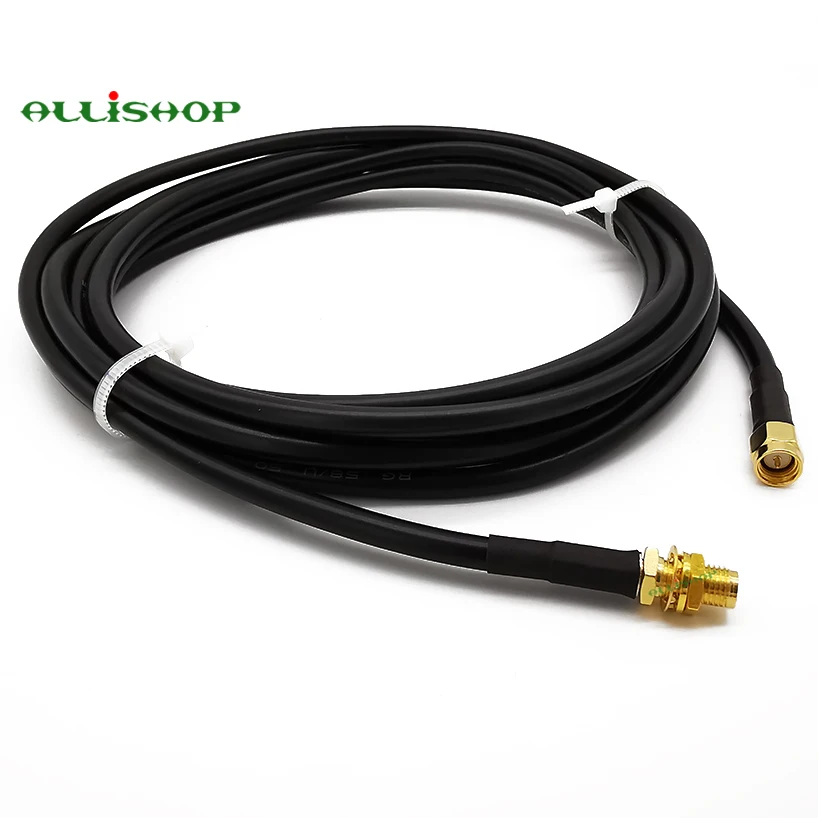 1-30 meters Low Loss Extension Antenna Cable RG58 SMA Male to SMA Female Connector Coaxial Pigtail For LTE 3G 4G LTE Ham ADS-B