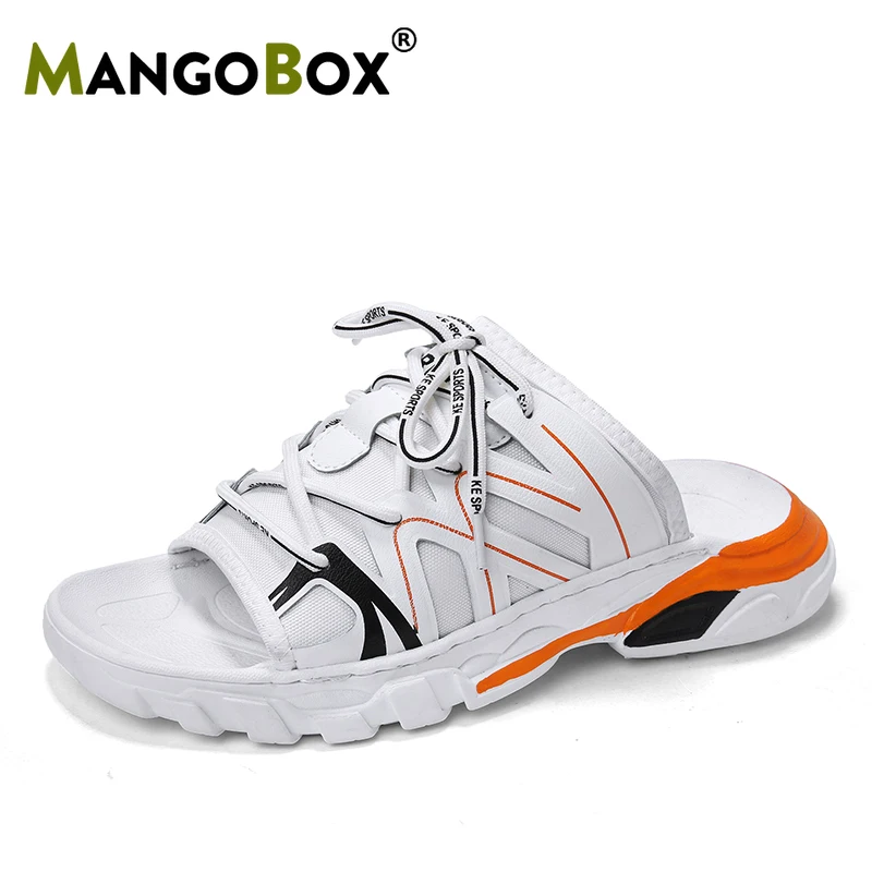 

Slippers Men/Women Breathable Mesh (Air Mesh) Outside Casual Shoes Mangobox 2019 Summer Basic Beach Slippers For Couple