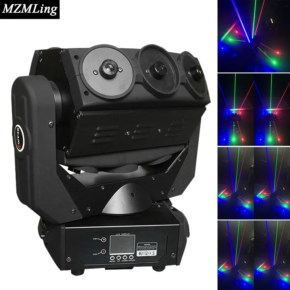 9*0.5w RGB LED Laser Light DMX512 Spider Light 16CH Moving Head Light Professional Stage &DJ/Party/Stage Lighting Effect