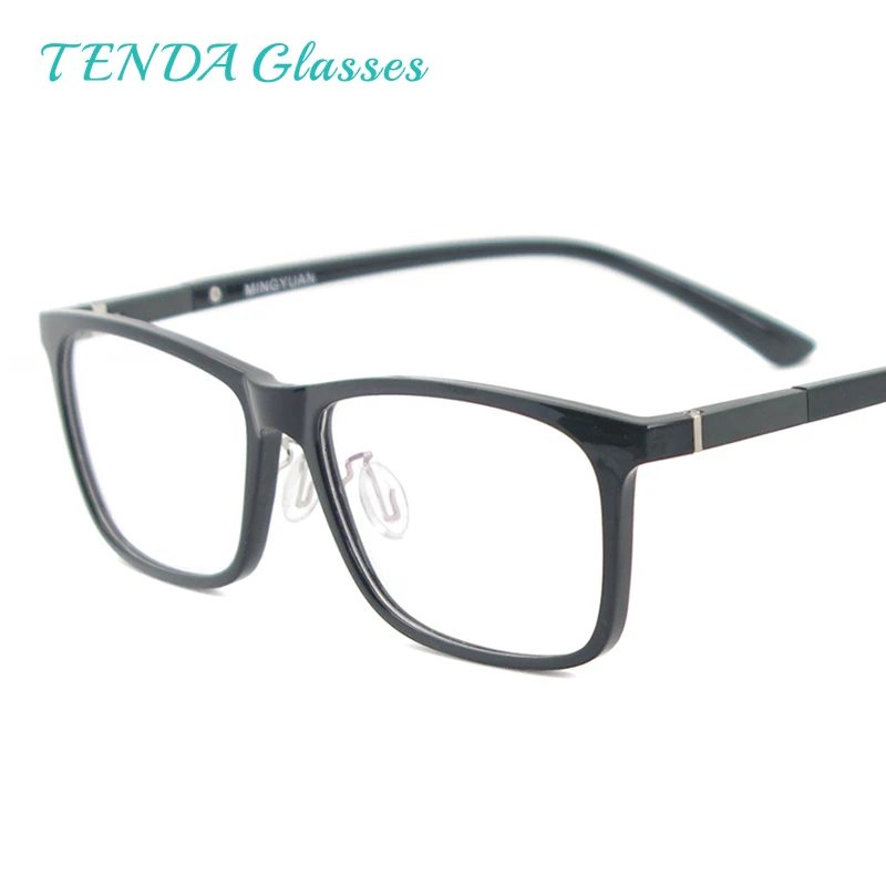 

Men Rectangular Flexible Plastic Lightweight TR90 Computer Glasses Women Eyeglasses With Anti Blue Light