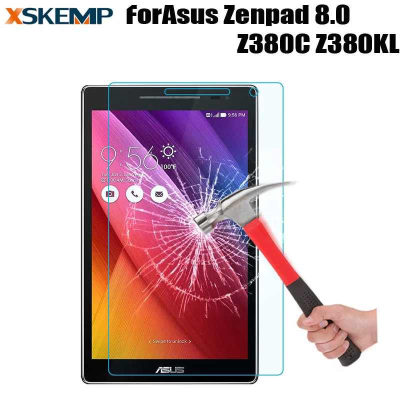 XSKEMP ультра-прозрачная защита для ASUS ZenPad 8,0 Z380C Z380KL планшет Закаленное стекло пленка протектор экрана Защитная пленка планшетный ПК