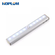 10 светодиодный датчик движения беспроводной аккумулятор шкаф лампа шкаф Ночник светильник бар