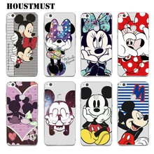 

Cute Cartoon Mickey Minnie Case for Huawei P8 Lite P9 P9 Lite P10 P10 Plus P8 Lite 2017 Back cover Capa