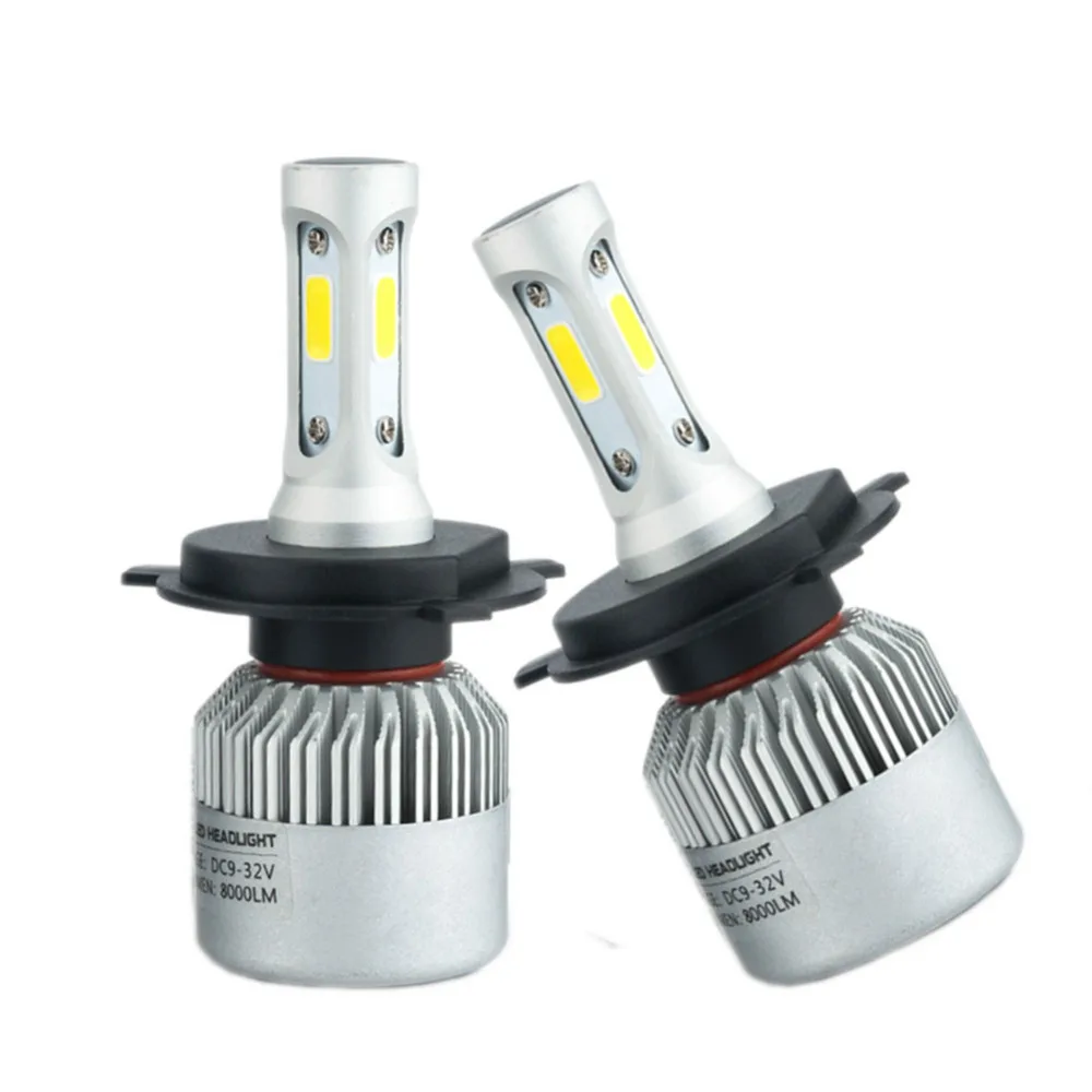 H4 LED HB2 9003 дальний/Ближний свет Автомобильные светодиодные фары 72 Вт 8000LM 6500 К