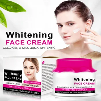 

Hot Collagen &Milk Face Cream Moisturizing Whitening Skin Care Cream Brightening Hydrating Cream Anti Acne For Woman