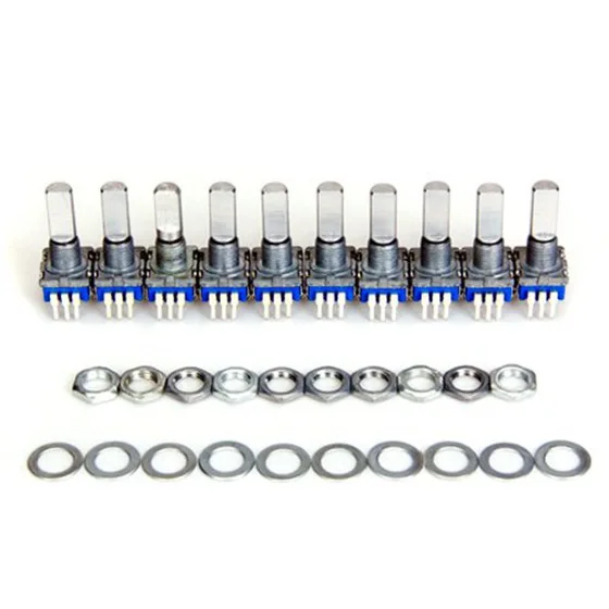 

10pcs 12mm switch rotary encoder with key switch