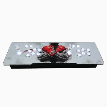 

2 Players mental Arcade Joystick Control panel arcade game console 2200/2350 in 1 with LED light illuminated game station