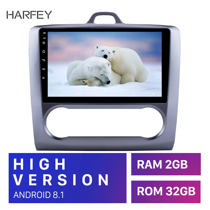 Автомагнитола Harfey 2DIN Android 8 1 для Ford Focus Exi AT 2004 2005 2006 2007 2008 2009 2010 с DSP 4RAM 32ROM 2.5D IPS |