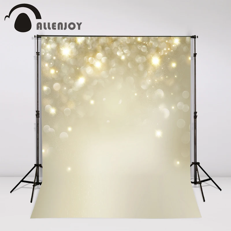 Allenjoy/блестящие Декорации для фотосъемки с золотыми блестящими пятнами, Одноцветный фон в стиле боке, Виниловый фон для фотостудии