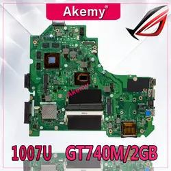 Akemy K56CB материнская плата для ноутбука ASUS K56CB K56CM K56C A56C S550CB S550C Тесты Оригинал материнская плата 1007U GT740M/2 GB