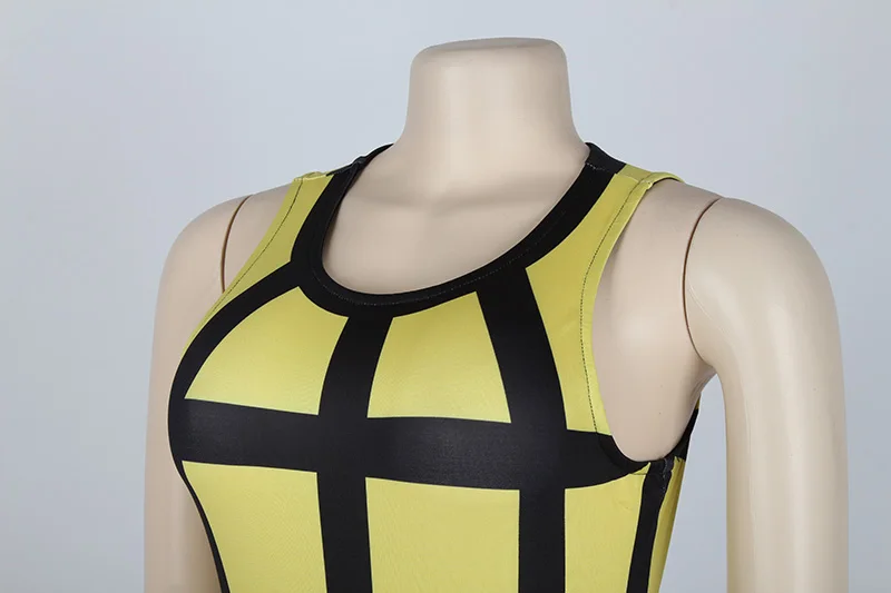 Kostlich Summer Dress New Fashion Women O-Neck Sleeveless Plaid Sexy Bodycon Mini Dress Plus Size Party Night Club Wear Vestidos (46)