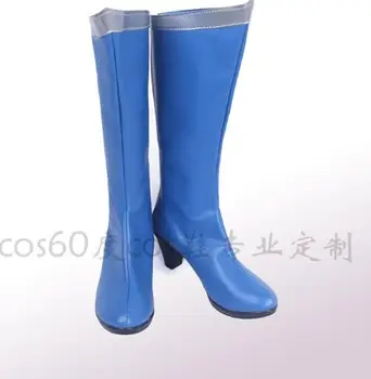 

Anime Sailor Moon Sailor Mercury Cosplay Party Shoes Mizuno Ami Blue Boots Custom Made