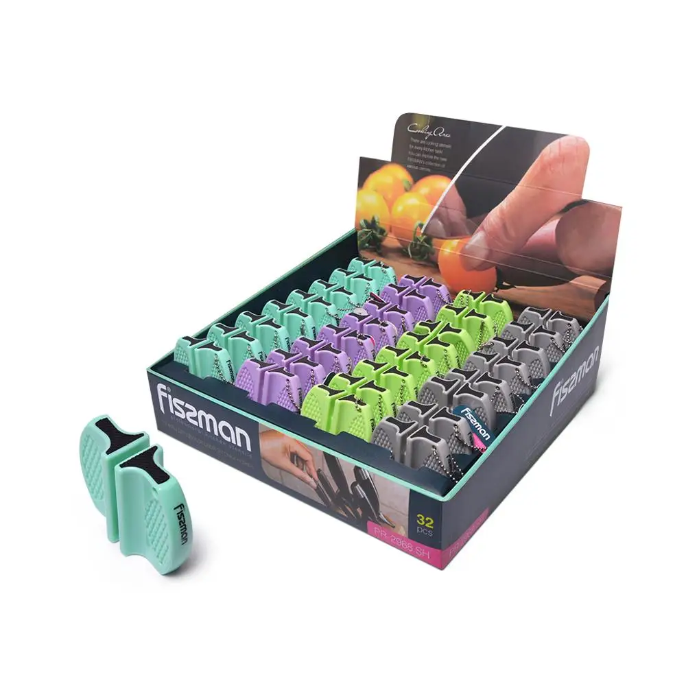 

FISSMAN Mini Knife Sharpener Kitchen Accessories Creative Butterfly Type Two-stage Camping Pocket Knife Sharpener
