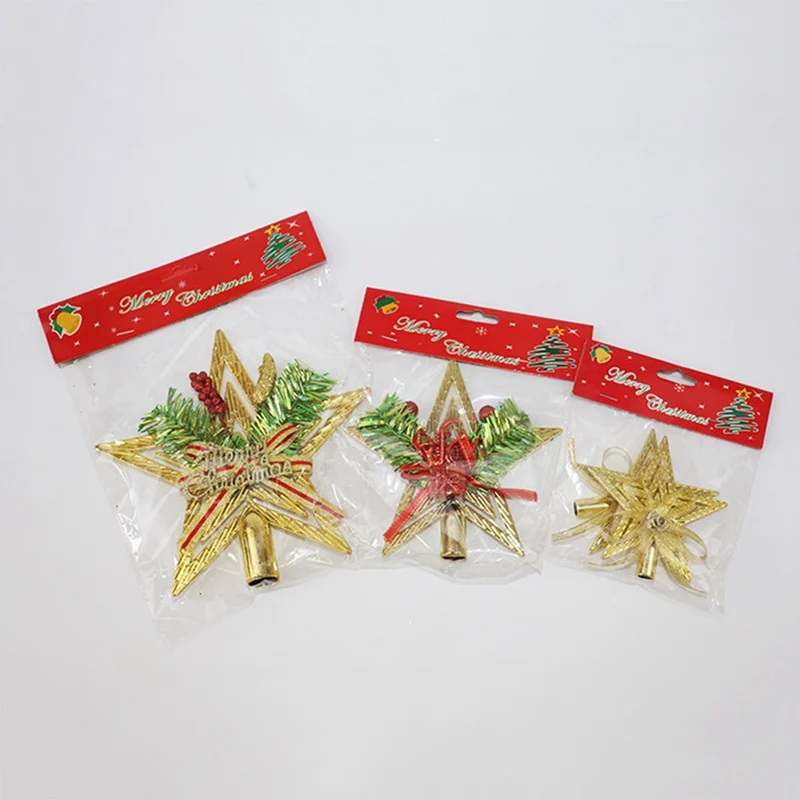 

Christmas Tree Top Sparkle Stars Hang Xmas Decoration Ornament Treetop Topper Christmas supplies Christmas tree Decor