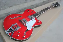 Оптовая продажа с фабрики полу полые Средства ухода за кожей красный Gretsch G6119-1962 ft Джаз Электрогитары с Bigsby тремоло, бесплатная доставка 17-11-11