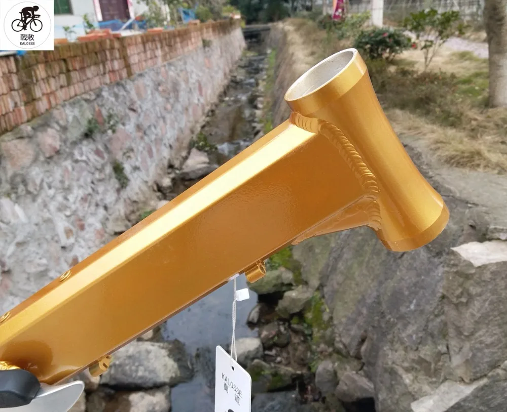 Excellent Kalosse Soft tail   26*17inch  6001 aluminum alloy mountain bicycle  frame  26er folding  mountain  bike frame 3