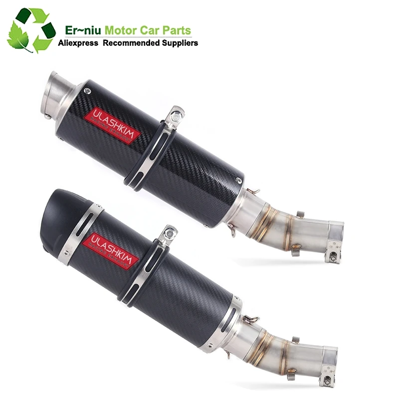 

Full System Slip On For kawasaki ER6N ER6F NINJA650R 2012-2016 ER 6N 6F Motorcycle Exhaust Muffler Middle Link Pipe DB KILLER