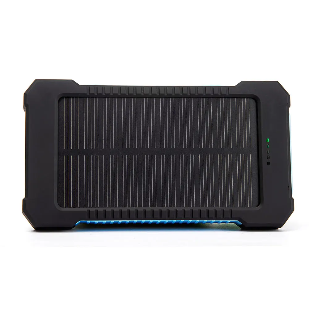 20000 мАч портативный внешний аккумулятор банк питания аккумулятор на солнечной батареи с SOS легкий телефон зарядное устройство для iPhone huawei Xiaomi повербанк