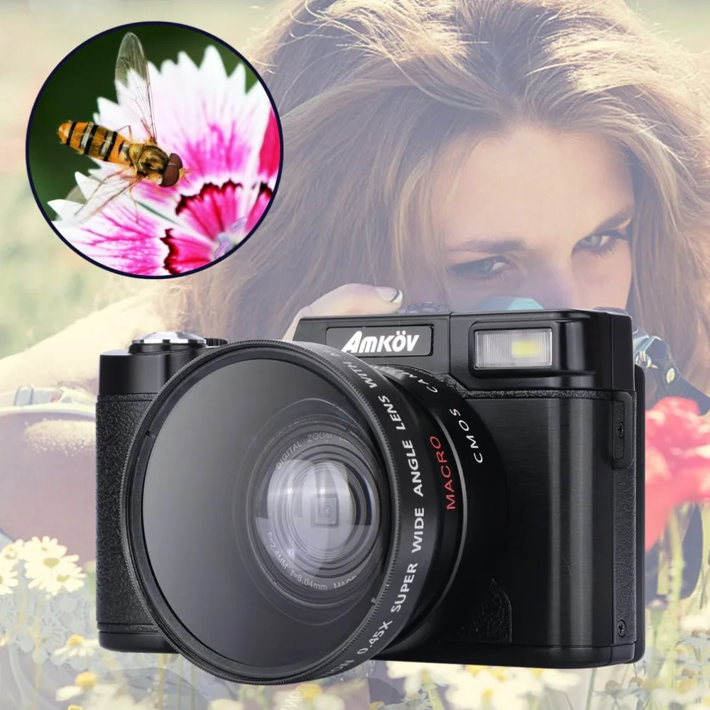 Original CDR2 24Mega pixel 1080P HD Mini Digital Camera 4Times Digital Zoom Camera with TFT Display Beauty Self timer Function