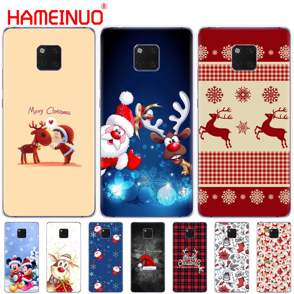 

HAMEINUO Merry Christmas Santa Claus Deer new year phone Case for Huawei NOVA 3 3i mate 20 pro for honor 8x max note 10