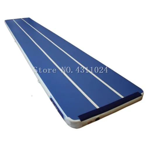 Best Free Shipping 10x2x0.2m Blue Inflatable Gymnastics Mattress Gym Tumble Airtrack Floor Tumbling Air Track For Sale
