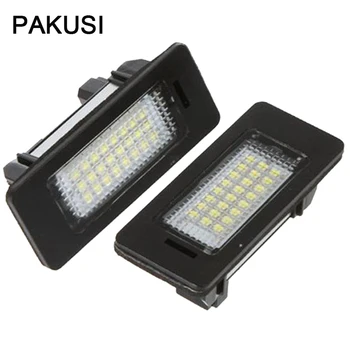 

PAKUSI 1Pair Car LED License Number Plate Lights 12V White SMD Lamp For BMW E39 E60 M5 E90 E70 X5 E71 E72 X6 E82 E88 E92 E93