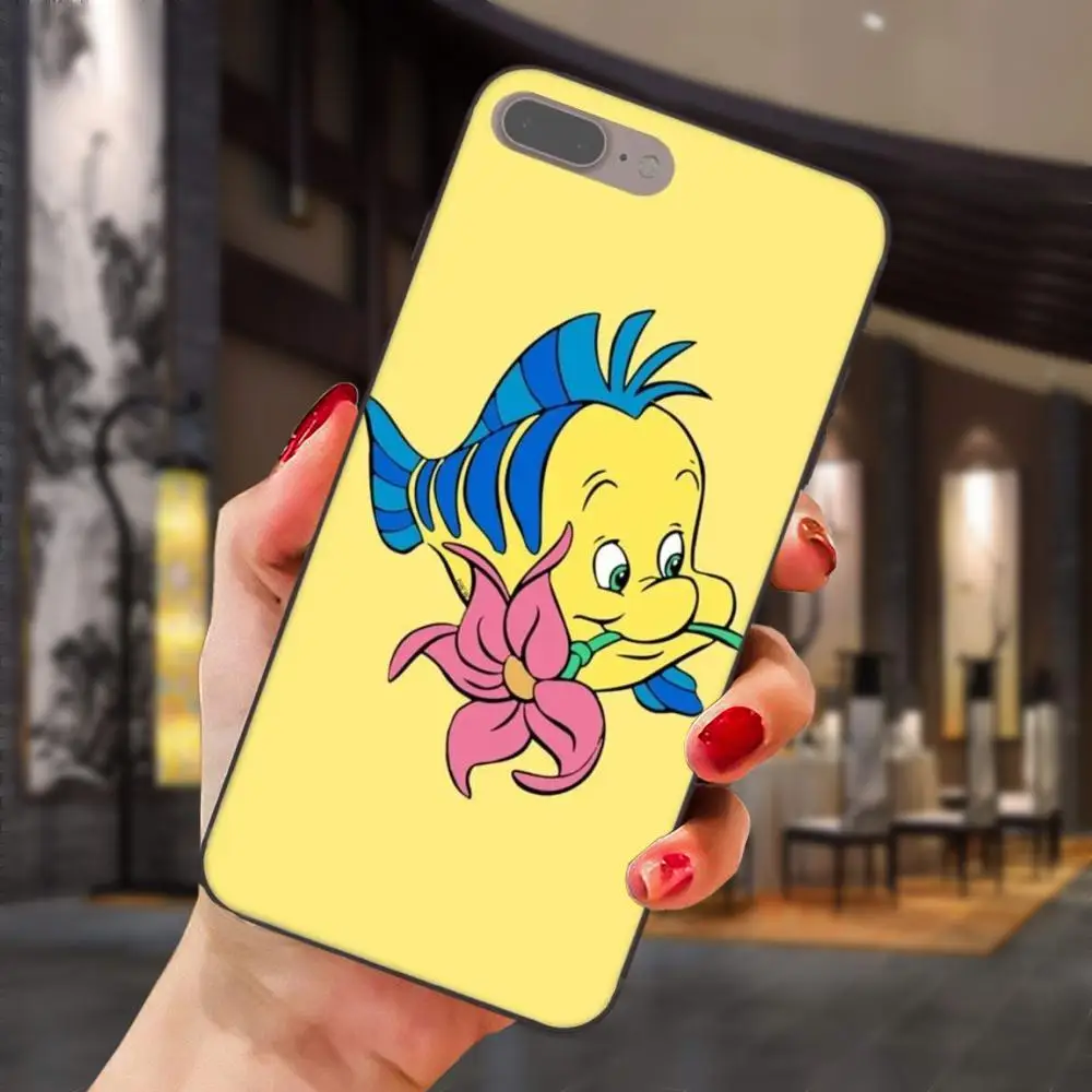 

Little Mermaid Flounder Yellow Fish For Huawei Honor 5A 6A 6C 7A 7C 7X 8A 8C 8X 9 10 P8 P9 P10 P20 P30 Mini Lite Plus