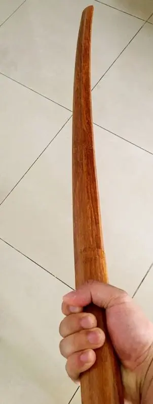 Карбид сжатого бамбука деревянный нож японский kendo iaido кунг-фу Боевые искусства палка стержень - Цвет: Slotless design