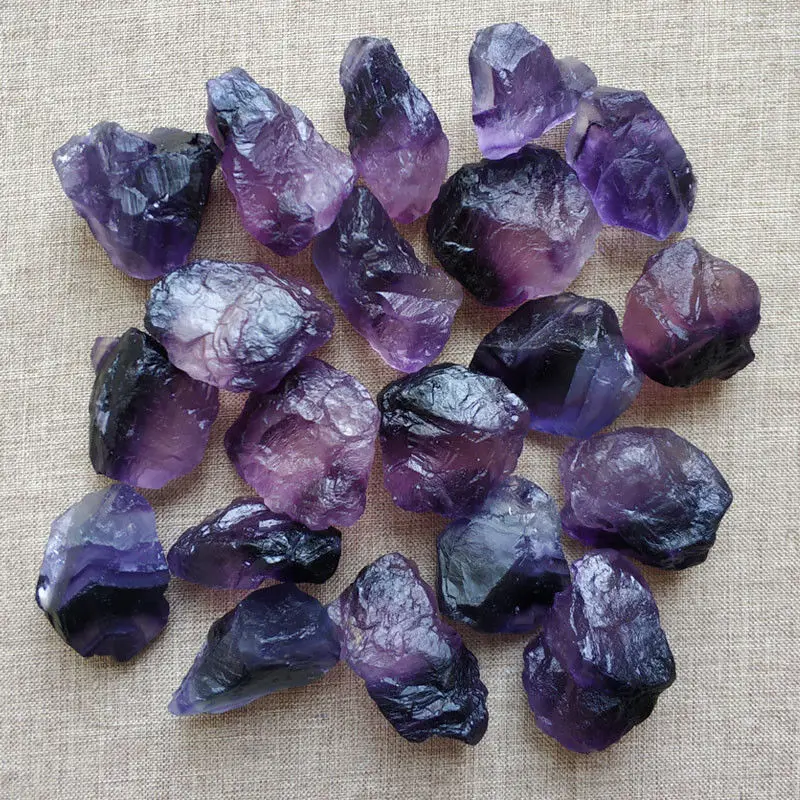 

100g Natural Rare Purple Fluorite Crystal Rough Stone Rocks Gemstone Specimen Natural Stone Crystal