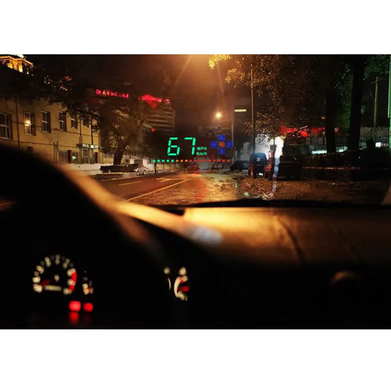 

3.5" Screen A2 Universal Digital HUD suit for All Vehicles Car Head Up Display gps speedometer OBD2