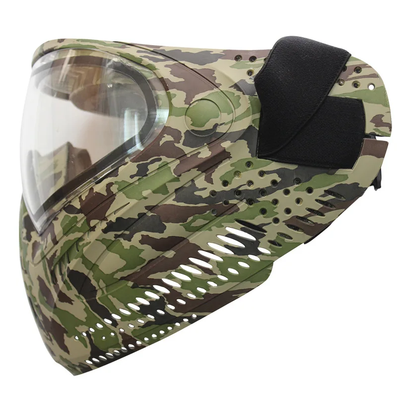 Airsoft Mask Paintball Mask with Anti Fog Double Lens Camouflage CS