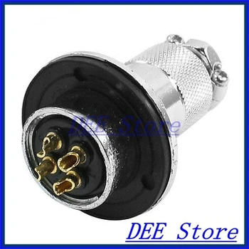 

Pannel Mount P25-4 Core 4 Terminal Aviation Circular Cable Connector