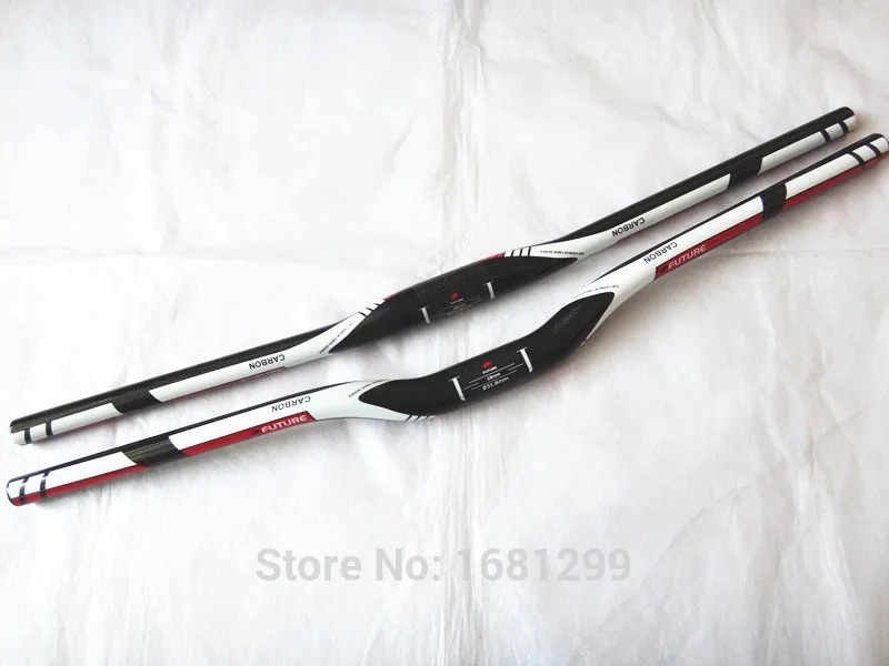 

Newest FUTURE Mountain bike 3K full carbon handlebar flat rise carbon bicycle handlebar MTB bike parts 31.8*600-720mm Free ship