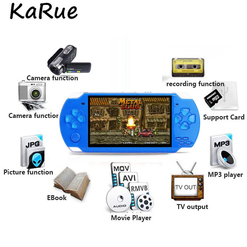 KaRue 4 3 Inch Ultra Thin 8GB Memory Ebook handheld font b game b font player