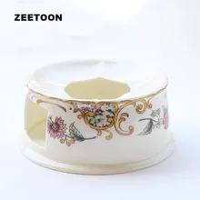 Европейский стиль теплый чайный набор для подогрева китайский костяной фарфор нагреватель свеча Отопление чайная посуда кофейник подставка для чайника подсвечник