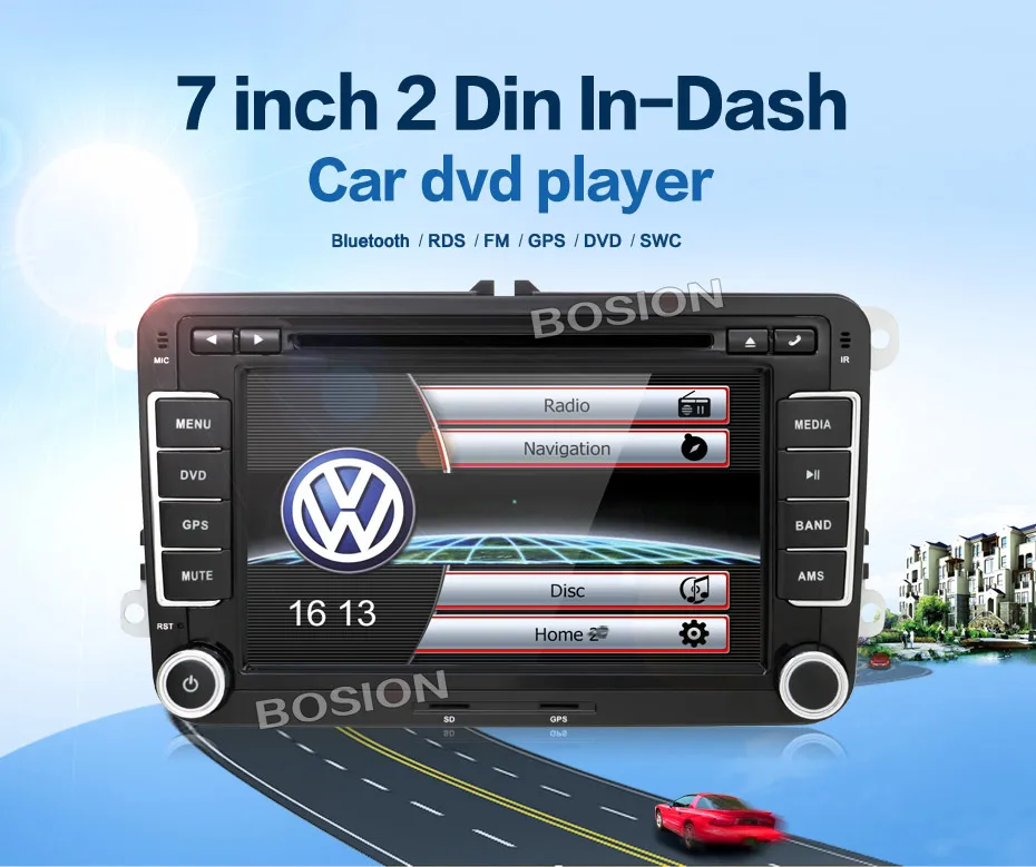 Cheap 2 Din Car DVD GPS player For Volkswagen/Golf 5 6/Polo/Tiguan/Passat/b7/b6/SEAT/leon/Skoda/Octavia Radio GPS navigation player 4