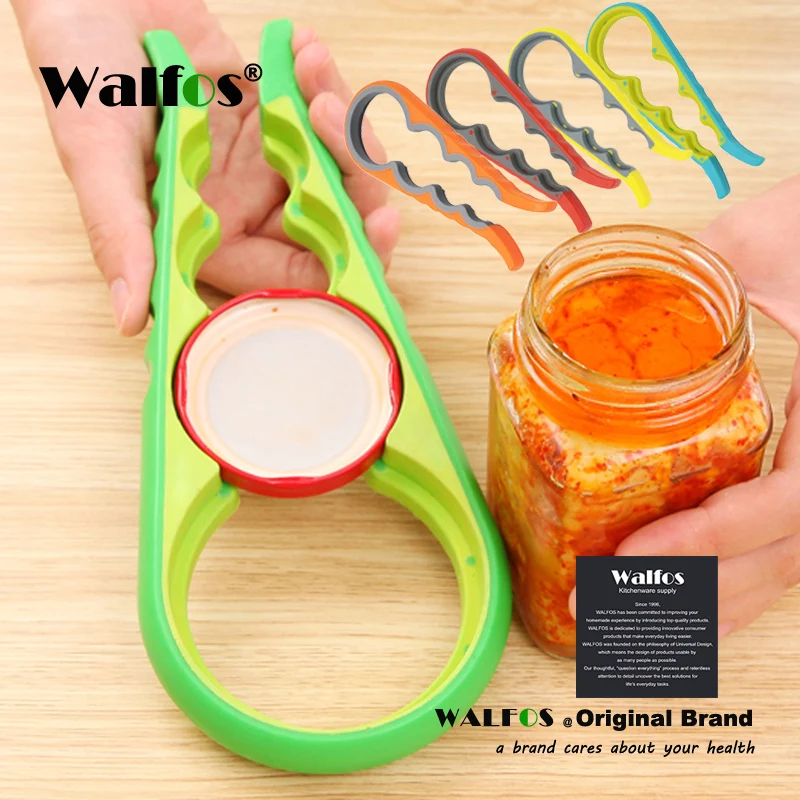 WALFOS High Quality Screw Cap Jar Bottle Wrench 4 in 1 Creative Multifunction Gourd-Shaped Can Opener Kitchen Tool - Image 3