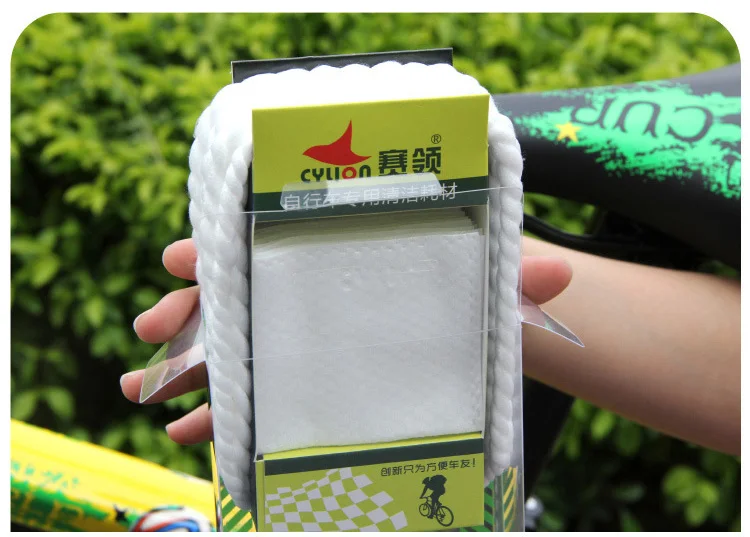 Best CYLION Bike Cleaner Tissue / Floss Line Cleaning Kit For Bike Portable Bicycle Cleaning Tools For Chain Flyweeel Bicycle Cleaner 6