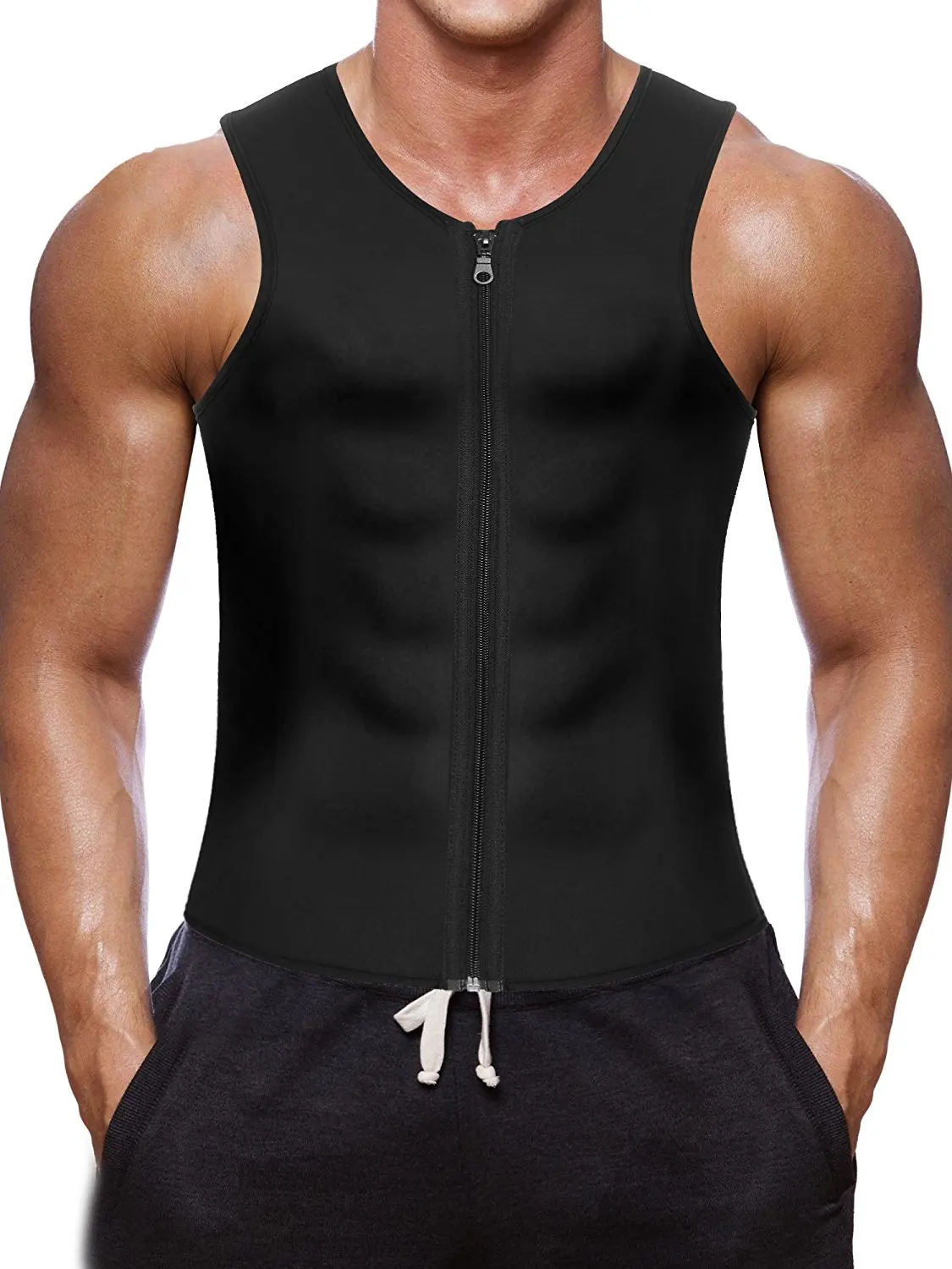 Мужской неопреновый жилет для похудения, Корректирующее белье для тренировок, шейпер для тела