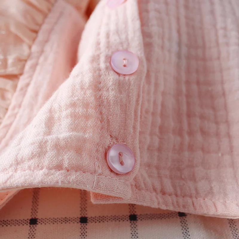 Комбинезоны для маленьких девочек, коллекция года, Осенние хлопковые комплекты одежды костюм из 2 предметов розовый и белый комбинезон с длинными рукавами для новорожденных+ шапочка, комбинезон для малышей