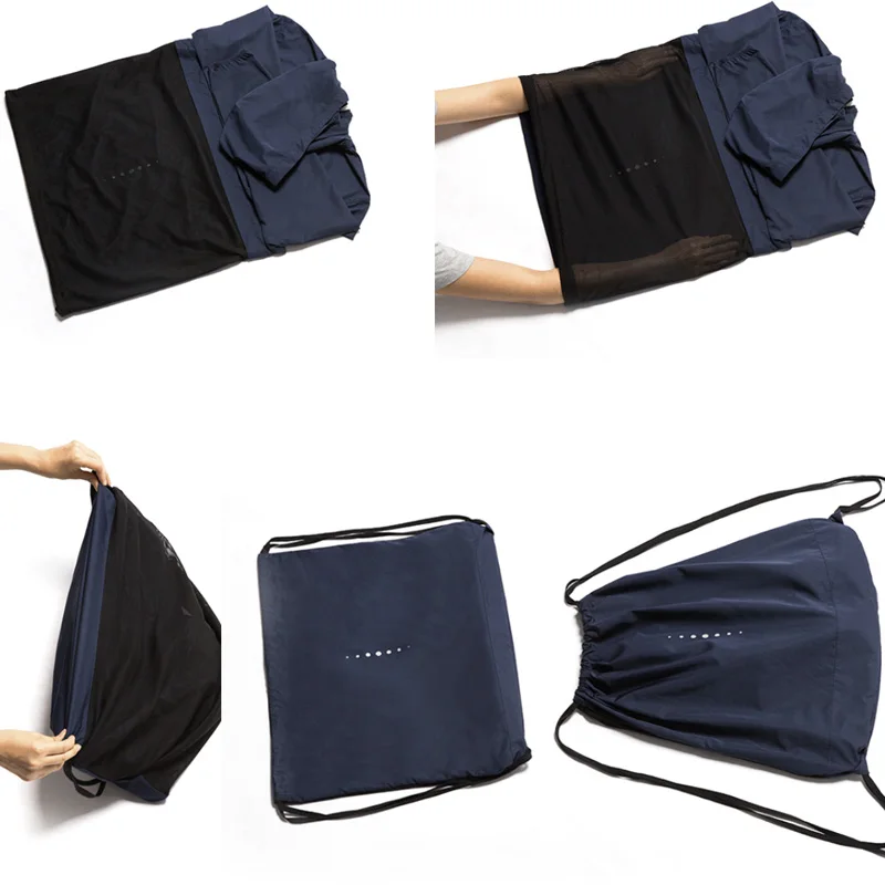 Xiaomi Mijia 7th 2 в 1 спортивные сумки для переноски, пальто, удобные ветрозащитные водонепроницаемые Рюкзаки, Мужская парка D5