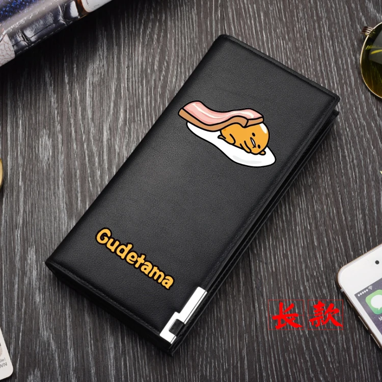 Высокое качество Gudetama принт унисекс Длинный кошелек из искусственной кожи кошелек мультфильм ID держатель для карт подарок сумка для денег Cartera Mujer