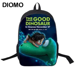 DIOMO дети мультфильм хороший футболка с динозавром пятно и Арло школьные ранцы marvel рюкзак для обувь мальчиков с девочек детей подростко