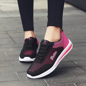 

Cheap mesh women running shoes breathable outdoor lady sport shoes light weight dancing sneaker athletic walking chaussure mujer