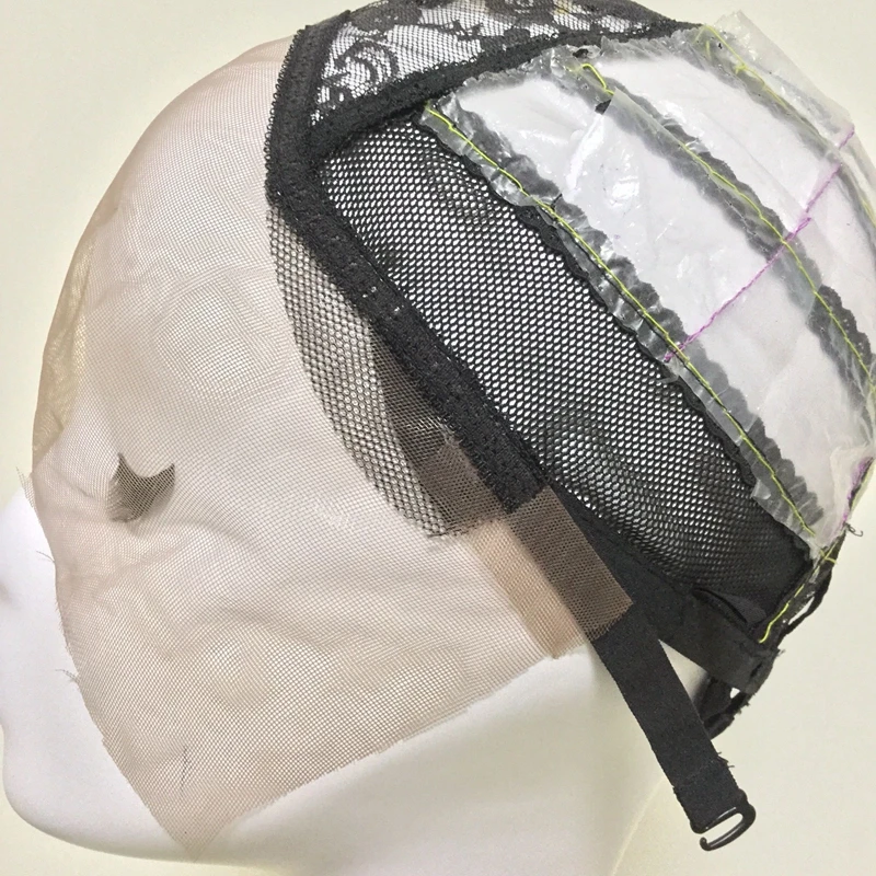Mesh Front Glueless Lace Wig Cap For Making Wigs With Adjustable Straps Weaving Caps For Women Hair & Hairnets Easycap 6020