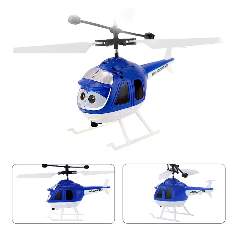 Flying Mini RC Infrared Induction Helicopter Aircraft With Led Flashing
